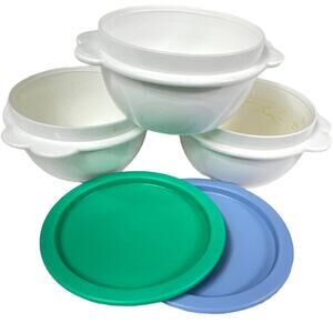 Tupperware Vintage One Touch Food Storage Bowls